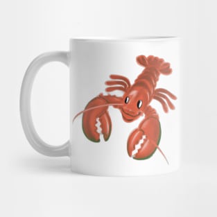 Cute Lobster Drawing Mug